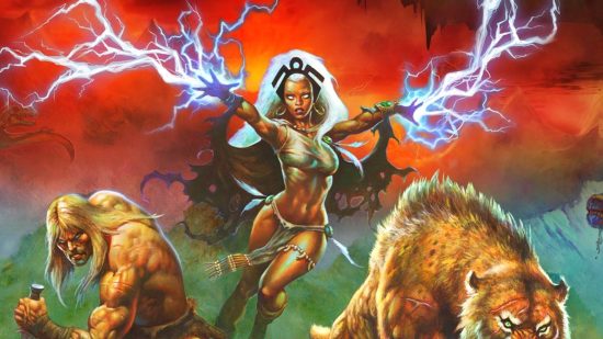 Marvel Snap wins DICE award: Storm surrounded by prehistoric guys