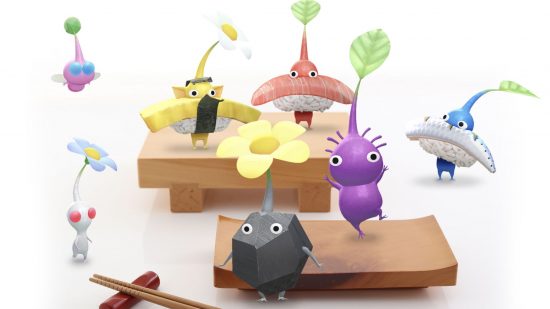 Pikmin Bloom sushi variant: three new decorative outfits for your Pikmin