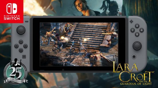 Tomb Raider Switch: Guardian of Light on a Nintendo Switch