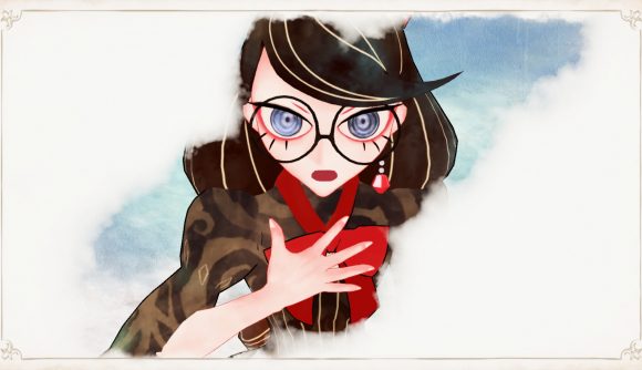 Bayonetta Origins review - a young Cereza with her hand on her chest