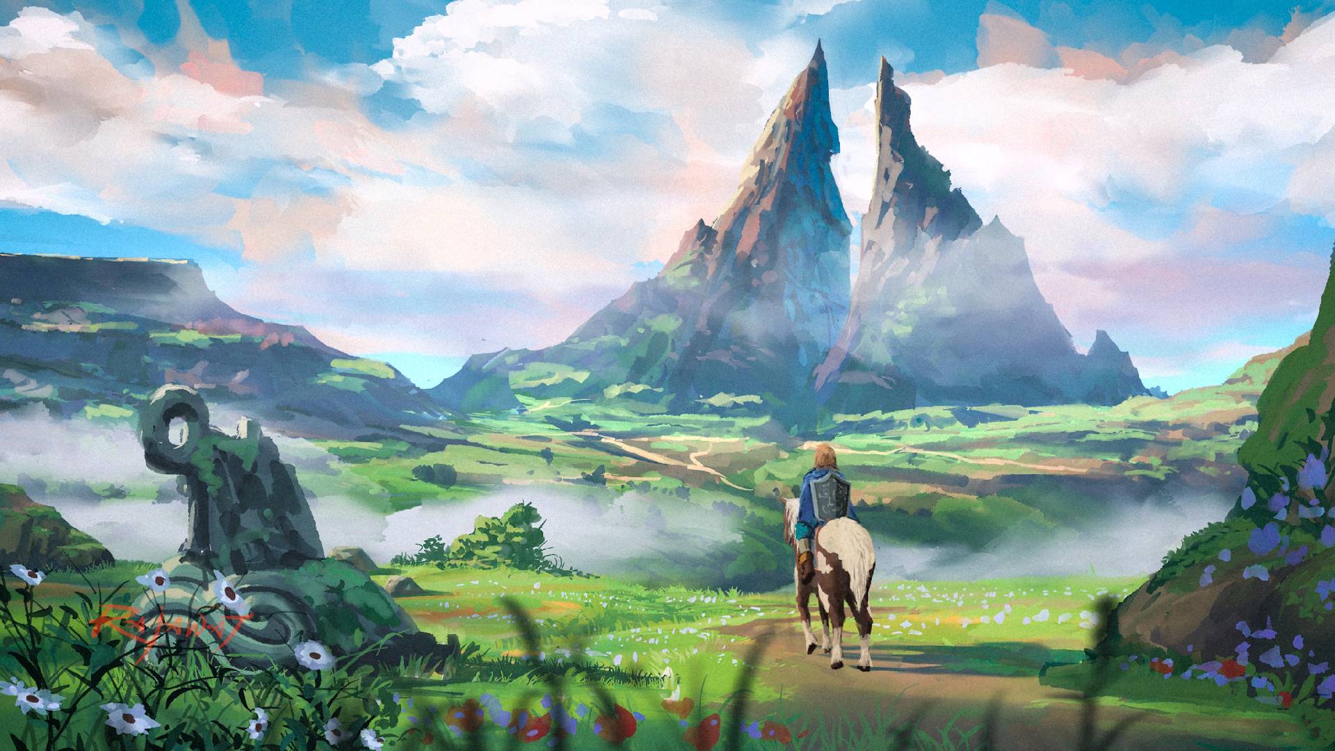 HD wallpaper: Link of The Legend of Zelda wallpaper, The Legend of Zelda:  Breath of the Wild