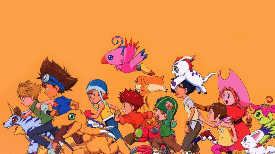 Digimon wallpaper: artwork shows Digimon characters 