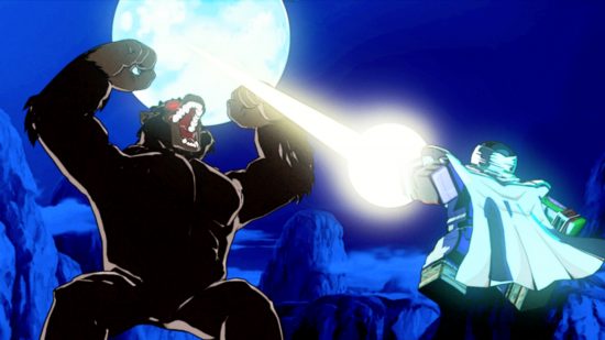 Dragon Soul codes - Piccolo attacking a giant beast in front of the moon
