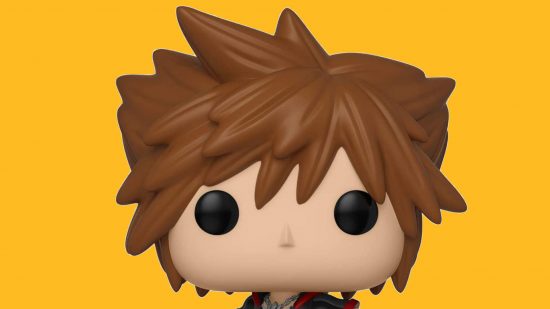 Custom image of Sora's Funko Pop head for Kingdom Hearts merch guide
