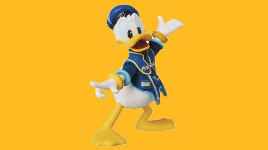 A Donald Duck figure for Kingdom Hearts merch guide