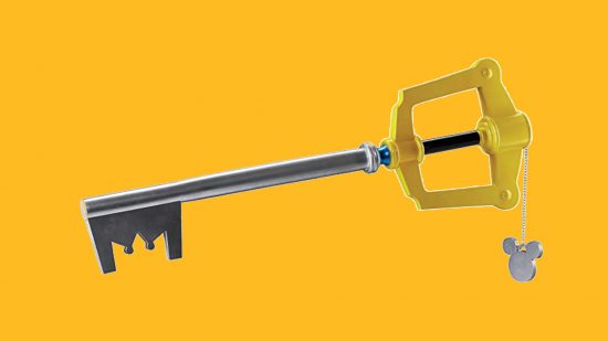 Image of keyblade for Kingdom Hearts merch guide