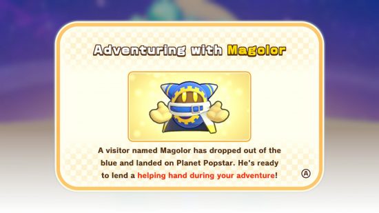 Kirby’s Return to Dream Land Deluxe review - the Helper Magolor info page