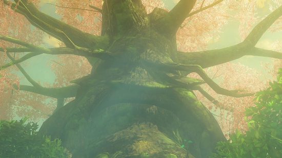 Lego The Legend of Zelda: a huge tree with a face is visible