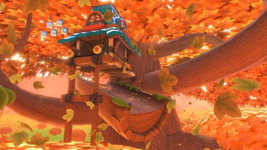 Mario Kart tracks: a screenshot from Mario Kart shows the track known as Maple Treeway