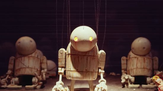 Screenshot of one of the machine from the Nier Automata music video