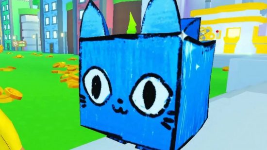 Screenshot of a big crayon cat for Pet Simulator X NFT news