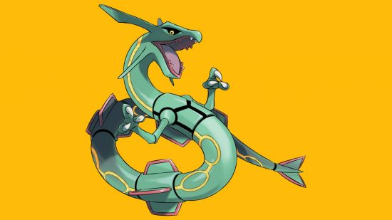Pokemon Go Rayquaza: an image shows the emerald sky serpent Rayquaza