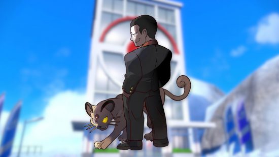 Custom image of Giovanni with Persian for our favourite Pokemon gym leaders guide