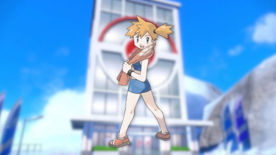 Custom image of Misty drying off for our favourite Pokemon gym leaders guide