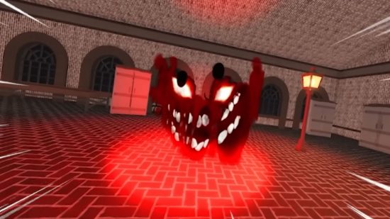 Screenshot of a demon entity from Doors for Roblox Doors update news