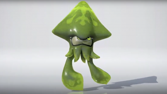 Splatoon 3 Kraken Royale: a large squid is shown against a white background
