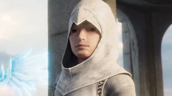 Screenshot of an unknown assassin from the Summoner's War Assassin's Creed crossover event