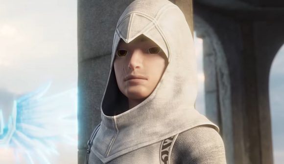 Screenshot of an unknown assassin from the Summoner's War Assassin's Creed crossover event