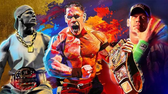 WWE 2K23 key art featuring John Cena