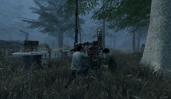 Dead by Daylight - survivors fixing the generators