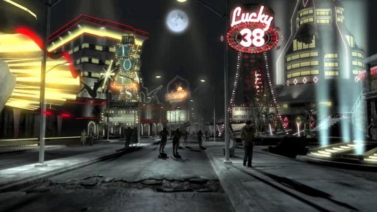 Fallout Switch - the New Vegas strip in the dead of night