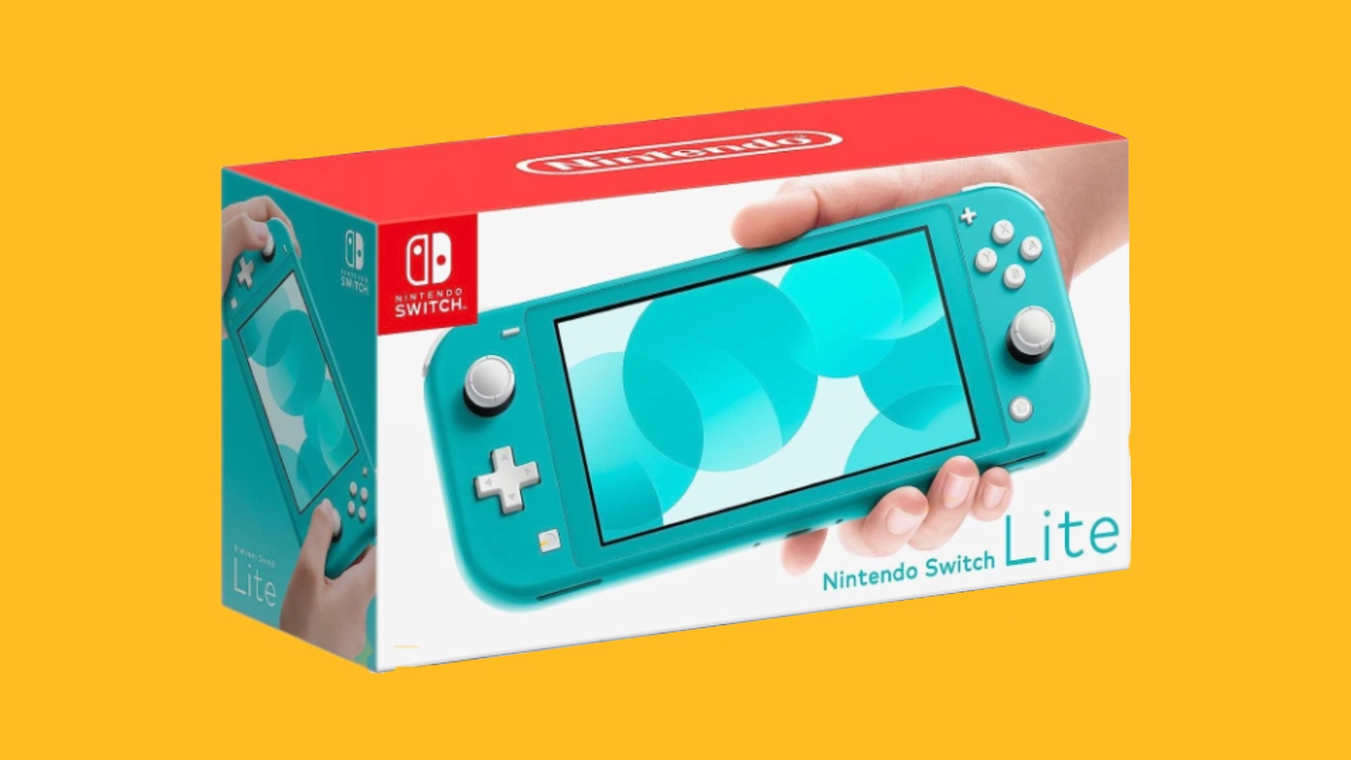 Najlepszy przełącznik Nintendo: model Lite w pudełku.