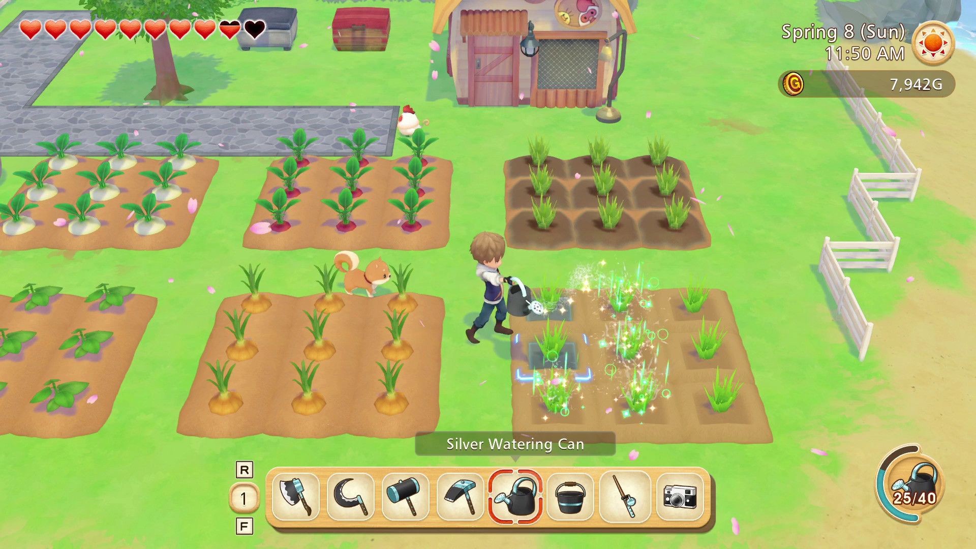 farm games Wylde Flowers: crops in a greenhouse