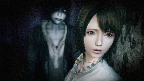 Fatal Frame: Mask of the Lunar Eclipse review - a ghost behind a girl