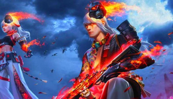 Screenshot of two Free Fire Max character for Garena Free Fire Max servers news