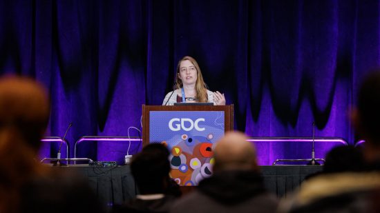 Screenshot of someone delivering a talk at GDC 2023 for GDC Showcase news