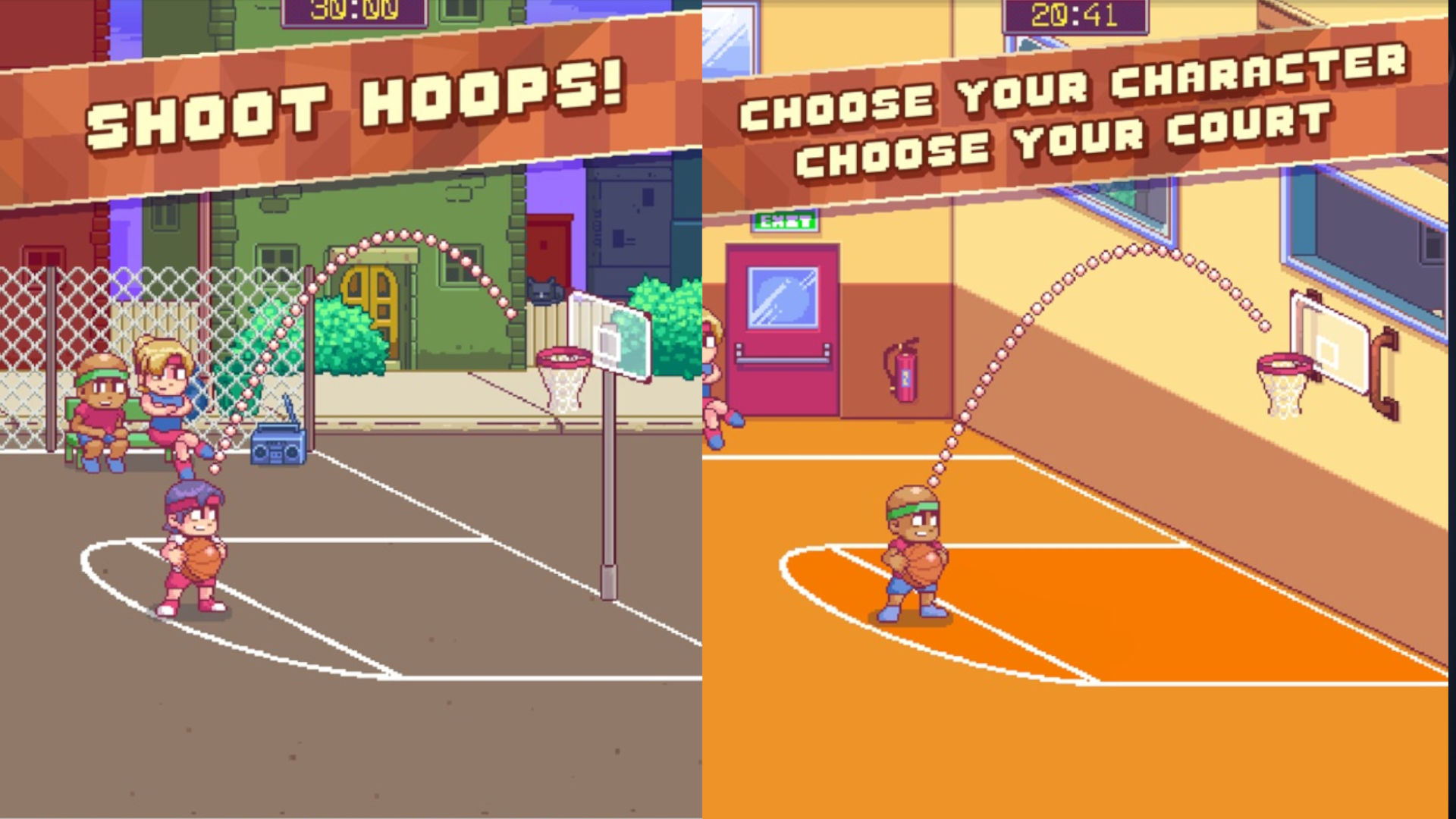 Screenshot of Cobi Hoops minigames for imessage games list