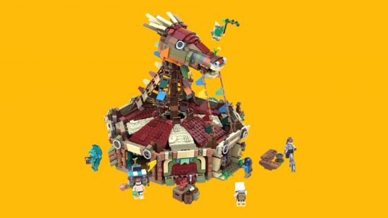 Lego the Legend of Zelda: a lego set based on the stable from Breath of the Wild is visible