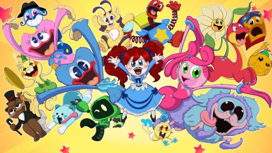 Poppy Playtime movie - a bunch of Poppy Playtime characters