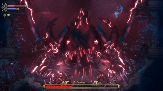 Screenshot of Lamina in an evil form for Pronty Switch review