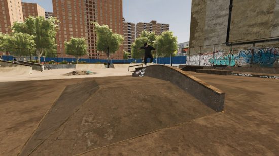 Session: Skate Sim review - someone grinding