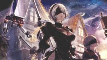 Screenshot of 2B from Nier in the world of Octopath for Square Enix mobile game updates news