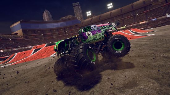 truck games Monster Jam Steel titans 2: a monster truck in an arena