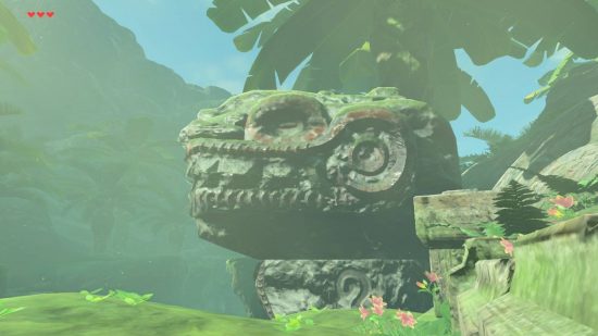 Zelda Tears of the Kingdom Zonai explained: ruins show a Zonai structure, based on a dragon