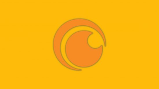 Crunchyroll download: Crunchyroll's logo on a yellow background