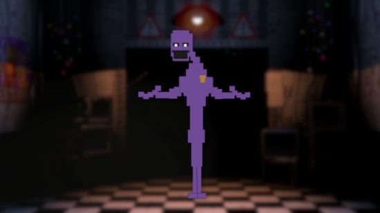 Custom image of William Afton in Purple Guy form for FNAF William Afton guide