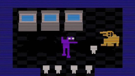 Screenshot of a Purple Guy minigame for FNAF William Afton guide