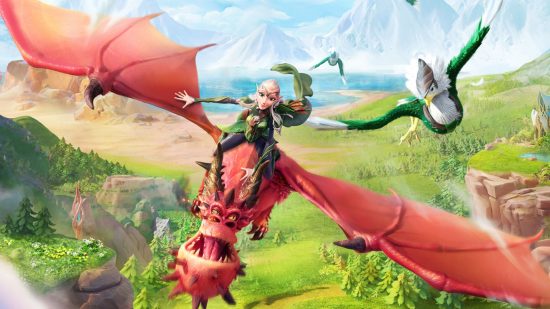 Call of dragons review - an elf riding a dragon