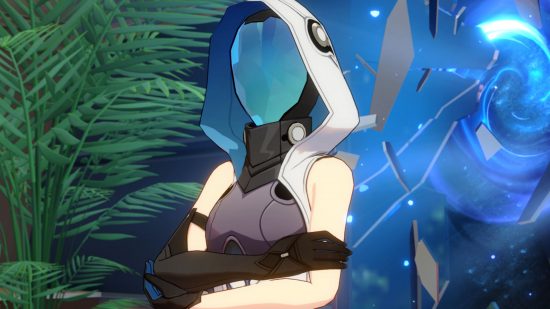 Honkai Star Rail Forgotten Hall's messenger standing with her arms folded