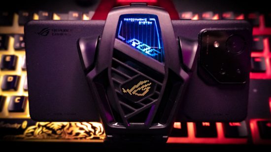 Image of the back of the ASUS ROG Phone 8 Pro Edition for how we test page