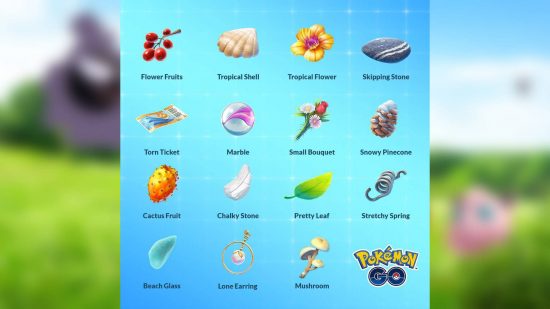 Pamiątka z Pokémon Go: kluczowa grafika przedstawia wszystkie pamiątkowe pamiątki z Pokémon Go 