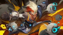 Torchlight: Infinite global launch date: The new character from Torchlight Infinite, Escapist Bing, rishing towards the viewer.