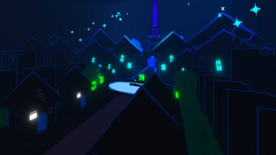 Unwavering Soul codes: a screenshot from the Roblox game Unwavering Soul shows a dark city