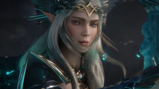 Screenshot of a mage character from the Watcher of Realms trailer for Watcher of Realms preview