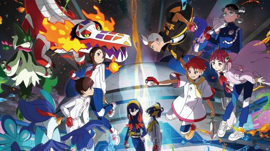 What is Pokémon: key art shows several pokemon characters and pokemon