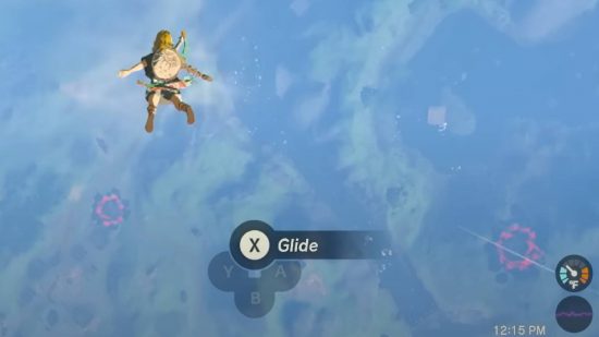 Zelda Tears of the Kingdom trailer breakdown: Link glides through the sky over red malice holes in the ground